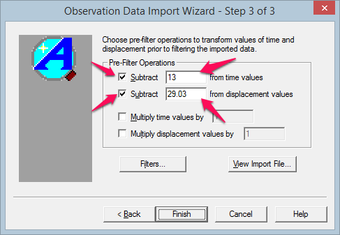 Import Wizard Step 3