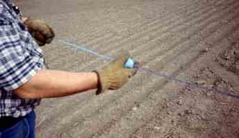 Chalked steel tape