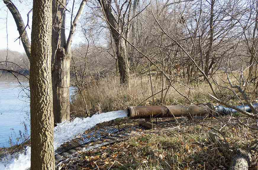 Aquifer test discharge