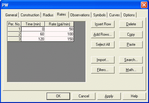 Step-drawdown test